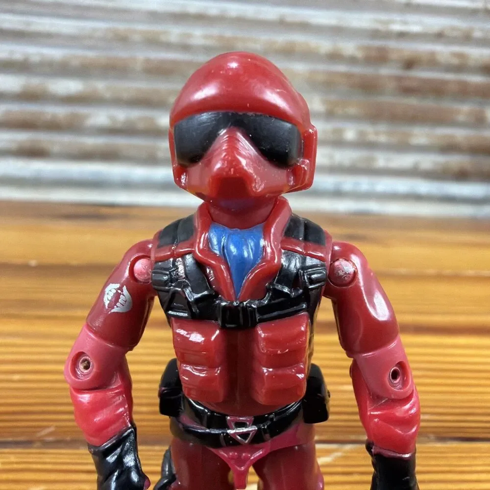 Vintage 1984 GI Joe Action Figure Cobra Rattler Pilot WILD WEASEL 3 3/4